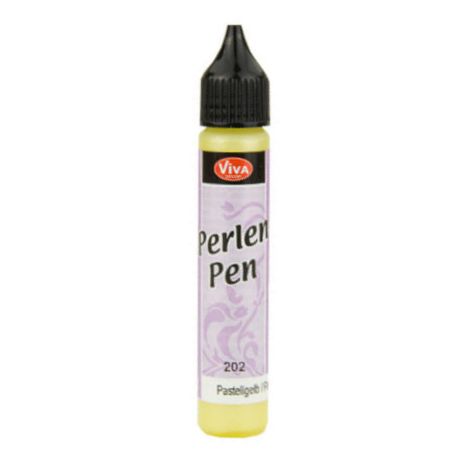 Perły w płynie Viva Decor 28ml, Żółte pastelowe 202